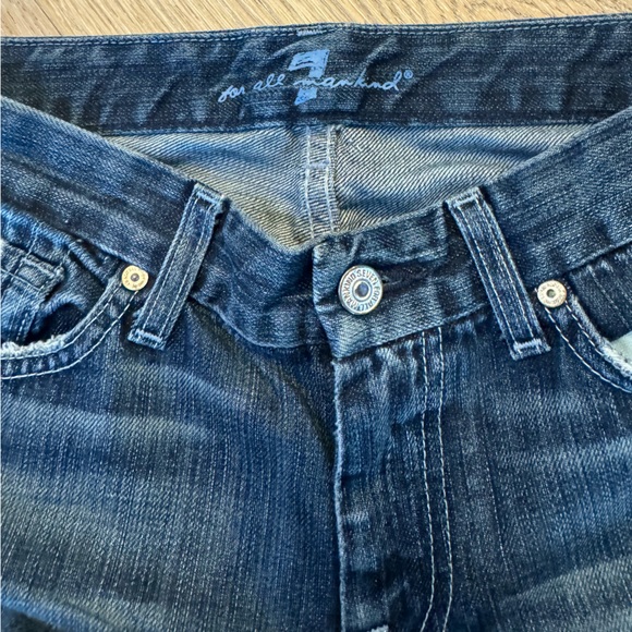 Seven 7 for all Mankind A Pocket Original Bootcut Dark Wash Jeans - Picture 6 of 6